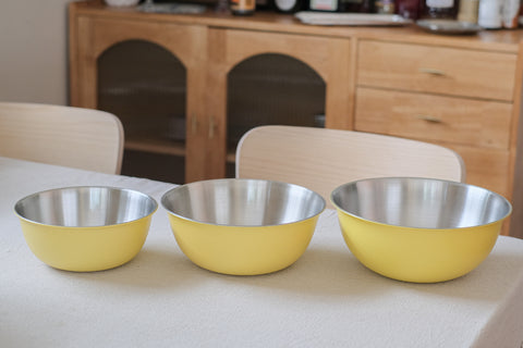 Multi-purpose salad bowl in yellow (one bowl)