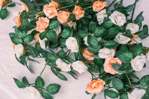 Tiny roses in bundles of 11