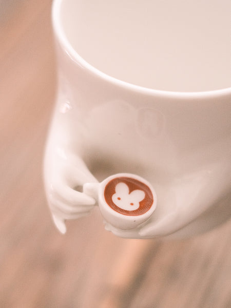 To enjoy bunny latte art