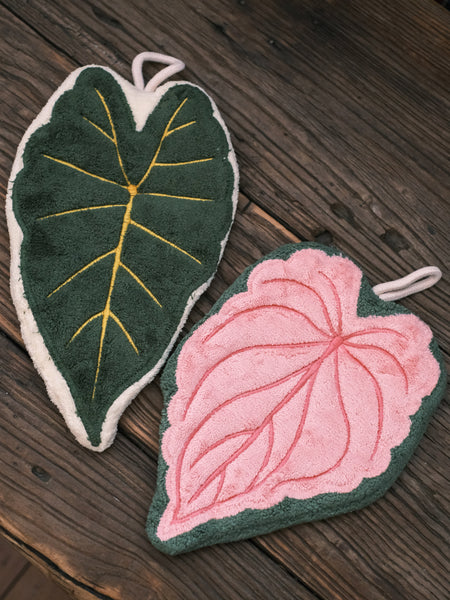 Tropical plant hand towel (one towel)