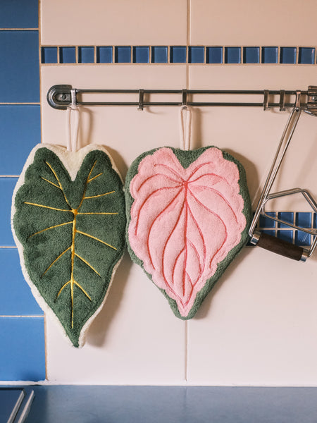 Tropical plant hand towel (one towel)