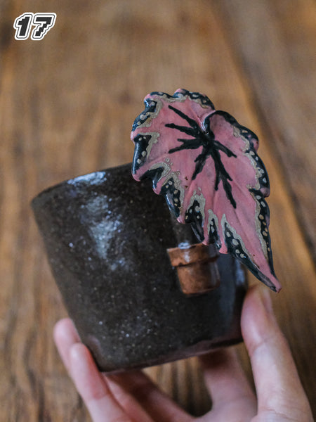 {YYGN} Handcrafted Tropical Plant Mug 17
