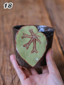 {YYGN} Handcrafted Tropical Plant Mug 18