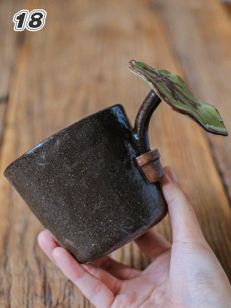 {YYGN} Handcrafted Tropical Plant Mug 18