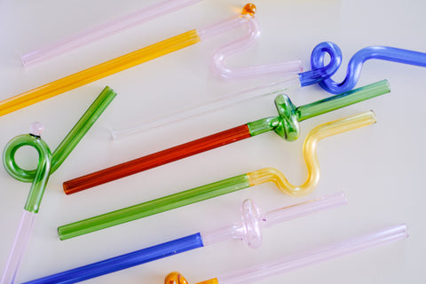 High boron heat-resistant glass straw