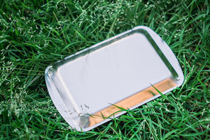 Metallic & Glass tray