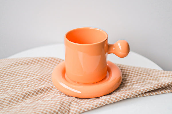 Egg mug brick red