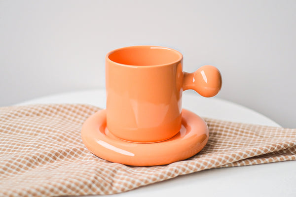 Egg mug brick red