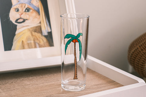 Tropical highball glass