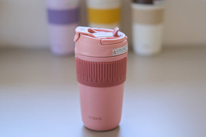 Insulated keep cup in Peach