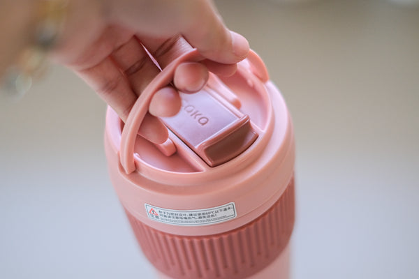 Insulated keep cup in Peach