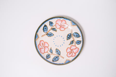 Peach blossom shallow dish