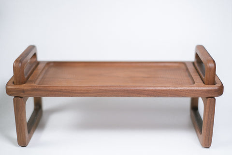 Natural timber tea table