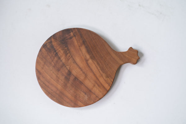 Dark walnut & maple saucer