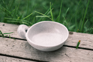 Monkey ear single portion bowl 5.5inch in grey